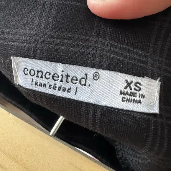 110. Conceited Slim Leg Stretch Dress Slacks Tummy Control Book Smart Size XS - Picture 5 of 8